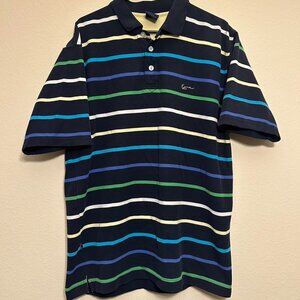 Vintage Karl Kani Jeans Stripe Polo Shirt Size: XL